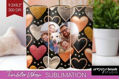 Valentines Day Photo Tumbler PNG - Heart Picture Tumbler Product Image 1