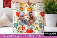 Valentines Day Photo Tumbler PNG - Heart Picture Tumbler Product Image 1