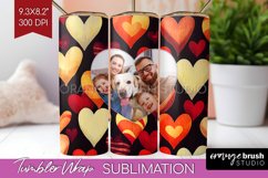 Valentines Day Photo Tumbler PNG - Heart Picture Tumbler Product Image 1