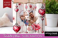 Valentines Day Photo Tumbler PNG - Heart Picture Tumbler Product Image 1