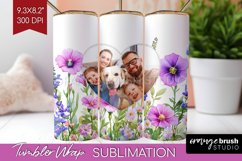 Wildflowers Photo Tumbler PNG - Floral Picture Tumbler Wrap Product Image 1