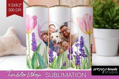 Wildflowers Photo Tumbler PNG - Floral Picture Tumbler Wrap Product Image 1