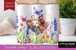 Wildflowers Photo Tumbler PNG - Floral Picture Tumbler Wrap Product Image 1
