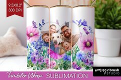 Wildflowers Photo Tumbler PNG - Floral Picture Tumbler Wrap Product Image 1