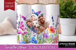 Wildflowers Photo Tumbler PNG - Floral Picture Tumbler Wrap Product Image 1