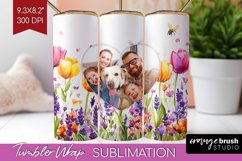 Wildflowers Photo Tumbler PNG - Floral Picture Tumbler Wrap Product Image 1