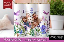 Wildflowers Photo Tumbler PNG - Floral Picture Tumbler Wrap Product Image 1