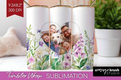 Wildflowers Photo Tumbler PNG - Floral Picture Tumbler Wrap Product Image 1