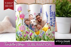 Wildflowers Photo Tumbler PNG - Floral Picture Tumbler Wrap Product Image 1