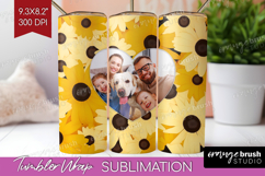 Retro Flowers Photo Tumbler PNG - Floral Picture Tumbler Product Image 1