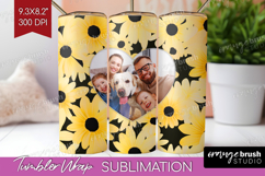 Retro Flowers Photo Tumbler PNG - Floral Picture Tumbler Product Image 1