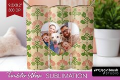 Flowers Photo Tumbler PNG - Vintage Floral Picture Tumbler Product Image 1