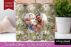 Flowers Photo Tumbler PNG - Vintage Floral Picture Tumbler Product Image 1