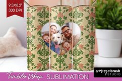 Flowers Photo Tumbler PNG - Vintage Floral Picture Tumbler Product Image 1