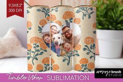 Flowers Photo Tumbler PNG - Vintage Floral Picture Tumbler Product Image 1