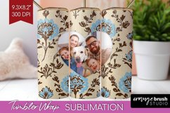 Flowers Photo Tumbler PNG - Vintage Floral Picture Tumbler Product Image 1