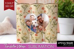 Flowers Photo Tumbler PNG - Vintage Floral Picture Tumbler Product Image 1