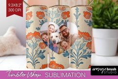 Flowers Photo Tumbler PNG - Vintage Floral Picture Tumbler Product Image 1