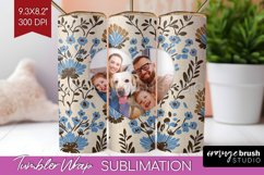 Flowers Photo Tumbler PNG - Vintage Floral Picture Tumbler Product Image 1