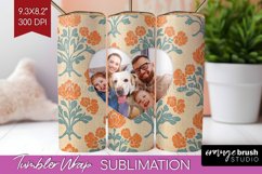 Flowers Photo Tumbler PNG - Vintage Floral Picture Tumbler Product Image 1