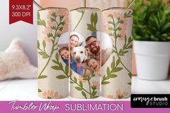 Flowers Photo Tumbler PNG - Vintage Floral Picture Tumbler Product Image 1