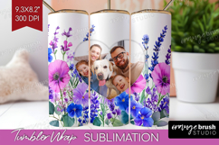 Wildflowers Photo Tumbler PNG - Summer Flowers Picture Wrap Product Image 1
