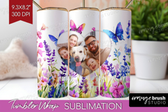 Wildflowers Photo Tumbler PNG - Summer Flowers Picture Wrap Product Image 1