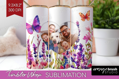 Wildflowers Photo Tumbler PNG - Summer Flowers Picture Wrap Product Image 1