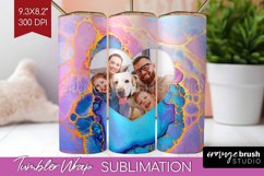 Alcohol Ink Photo Tumbler PNG - Marble Picture Tumbler Wrap Product Image 1