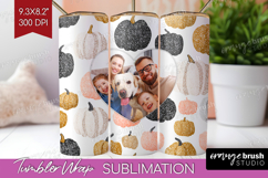 Pumpkun Photo Tumbler PNG - Fall Picture Tumbler Wrap Product Image 1