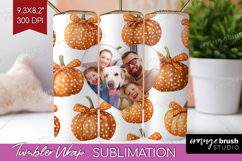Pumpkun Photo Tumbler PNG - Fall Picture Tumbler Wrap Product Image 1