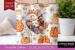 Pumpkun Photo Tumbler PNG - Fall Picture Tumbler Wrap Product Image 1
