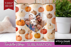 Pumpkun Photo Tumbler PNG - Fall Picture Tumbler Wrap Product Image 1
