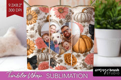 Pumpkun Photo Tumbler PNG - Fall Picture Tumbler Wrap Product Image 1