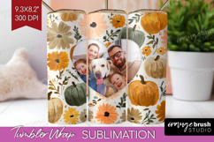 Pumpkun Photo Tumbler PNG - Fall Picture Tumbler Wrap Product Image 1