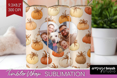 Pumpkun Photo Tumbler PNG - Fall Picture Tumbler Wrap Product Image 1