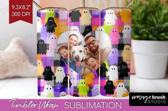 Halloween Photo Tumbler PNG - Spooky Picture Tumbler Wrap Product Image 1