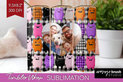 Halloween Photo Tumbler PNG - Spooky Picture Tumbler Wrap Product Image 1