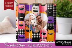 Halloween Photo Tumbler PNG - Spooky Picture Tumbler Wrap Product Image 1