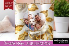 Rose Photo Tumbler PNG - Floral Picture Tumbler Wrap Product Image 1