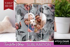 Rose Photo Tumbler PNG - Floral Picture Tumbler Wrap Product Image 1