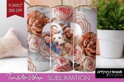 Rose Photo Tumbler PNG - Floral Picture Tumbler Wrap Product Image 1