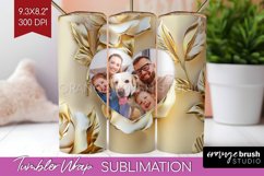 Rose Photo Tumbler PNG - Floral Picture Tumbler Wrap Product Image 1