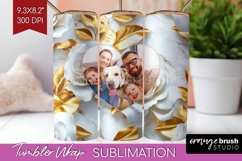 Rose Photo Tumbler PNG - Floral Picture Tumbler Wrap Product Image 1