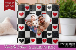 Heart Pattern Photo Tumbler PNG - Valentines Day Picture Product Image 1