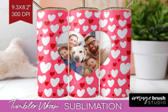Heart Pattern Photo Tumbler PNG - Valentines Day Picture Product Image 1