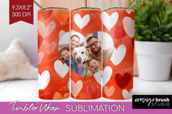 Heart Pattern Photo Tumbler PNG - Valentines Day Picture Product Image 1