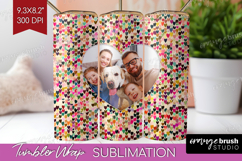 Heart Pattern Photo Tumbler PNG - Valentines Day Picture Product Image 1