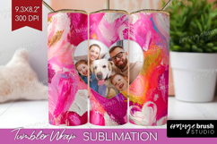 Heart Pattern Photo Tumbler PNG - Valentines Day Picture Product Image 1