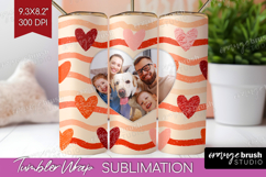 Heart Pattern Photo Tumbler PNG - Valentines Day Picture Product Image 1